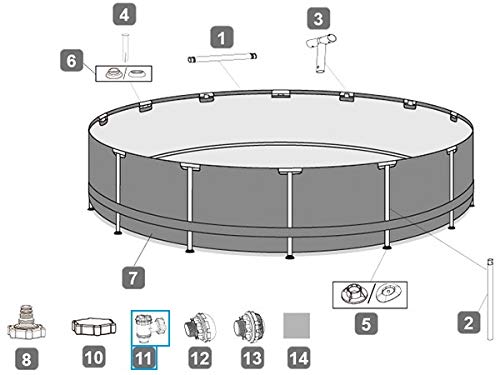 Bestway Replacement Plunger Valve Connection Pool Pump Hose of 38 Compatible