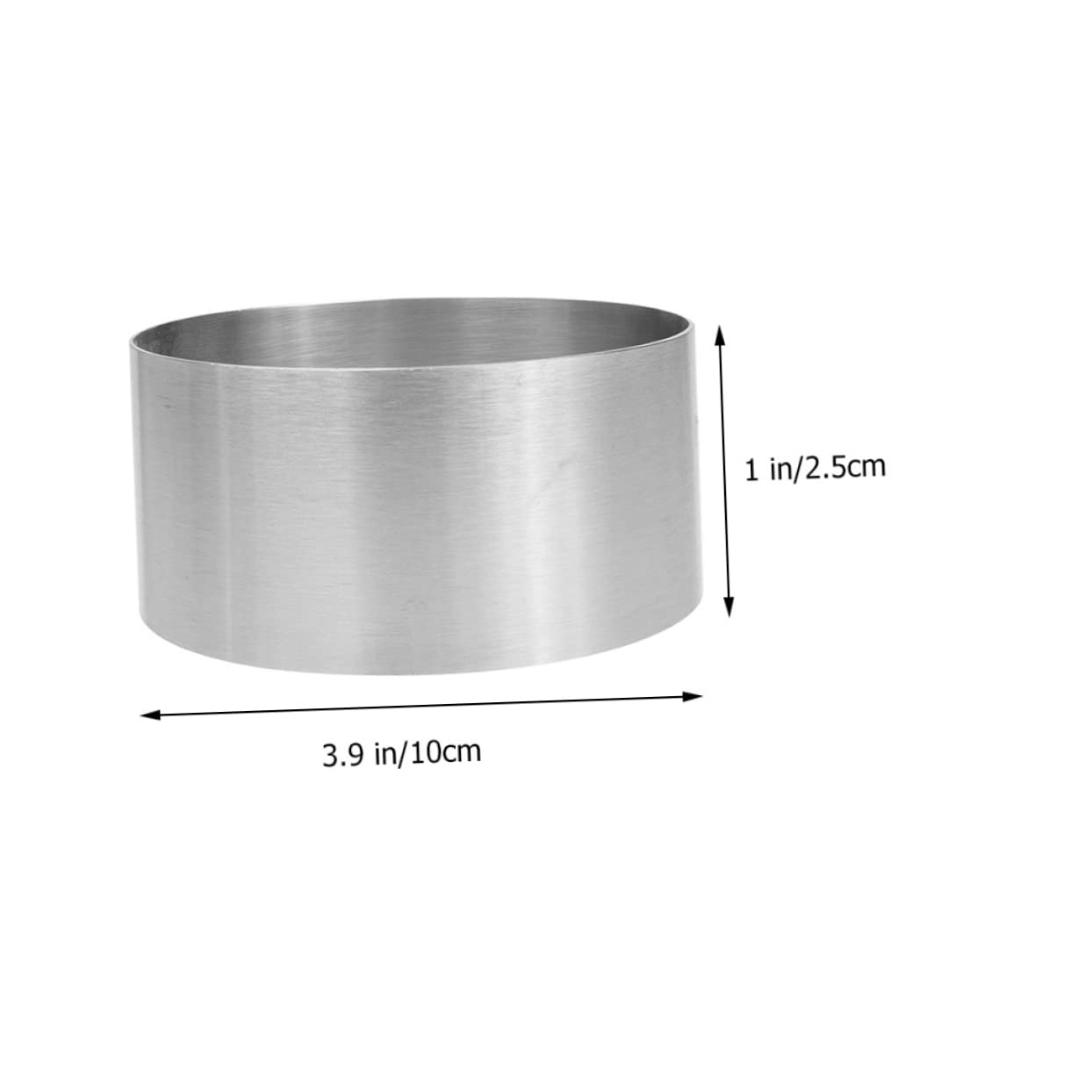 Hemobllo 4Pcs Stainless Steel Cake Mold Set Mousse Ring Baking Collar for Cake Decoration for DIY Desserts Easy Cleanup