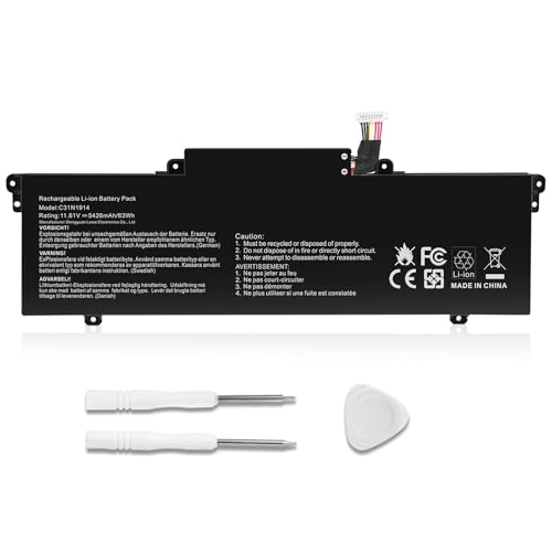 ASUNCELL 11.61V/63Wh C31N1914 Laptop Akku für Asus ZenBook 13 UX425UG Series, ZenBook 14 UX435EA UX435EAL UX435EG UX435EGL UM425QA UM425UAZ Series, ZenBook B5402CBA B5402FBA Series