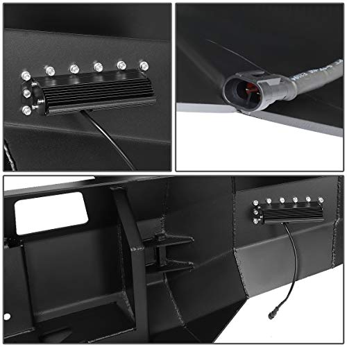 Image of DNA Motoring FGBP-008 1-Piece Design Rock Crawler Front Winch Bumper w /LED Fog Light Compatible with 07-13 Toyota Tundra