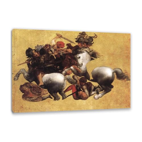Bataille d'Anghiari posters abstrait et image d'art mural 30x45cm