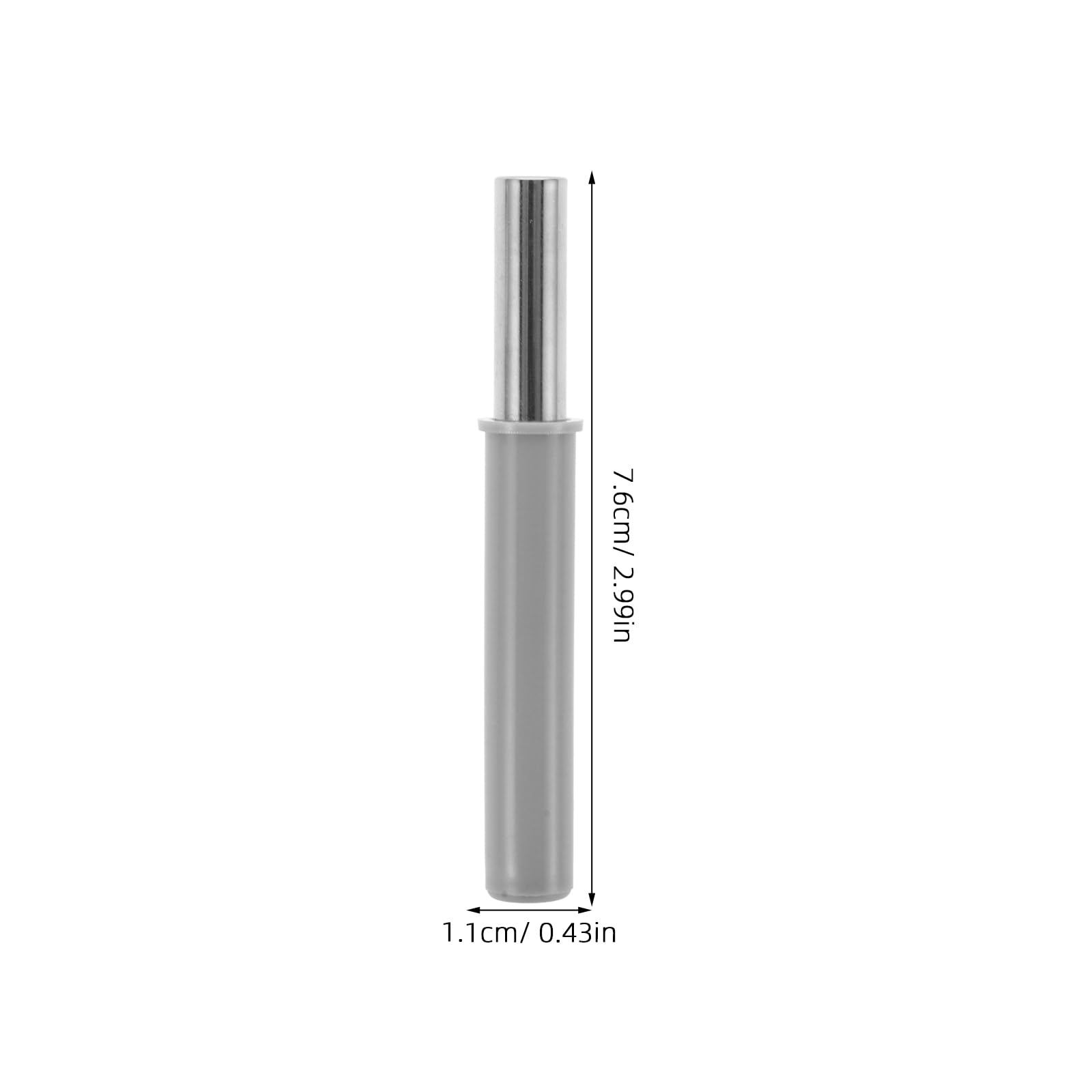 Cabilock Amortisseur De Poubelle en Acier Inoxydable 7.60 X 1.10 X 1.10 Cm Amortisseur De Couverture Silencieux avec Pièces De Rechange Facile À Installer pour Fournitures Domestiques