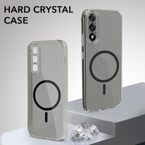 Image of Jkobi Lifetime Anti-Yellow MagSafe Compatible Clear Back Cover Case for Oneplus Nord 5 (Sleek Hard Crystal | Shockproof and Camera Protection)