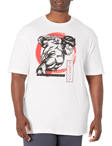 T-shirt Wolverine Marvel pour homme modèle Thrash noir en coton
