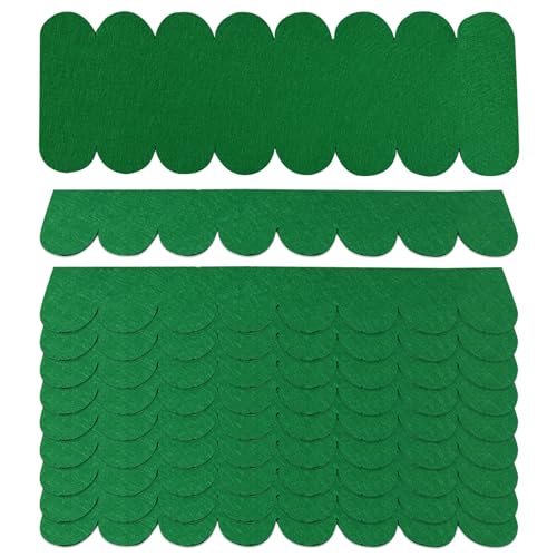 Dachpappe für Vogelhaus 32pcs Dachpappe für Vogelhaus, Selbstklebend Dachpappe, Wasserdicht Dachpappe Selbstklebend, für Nistkasten Hasenstall Insektenhotel (Grün)
