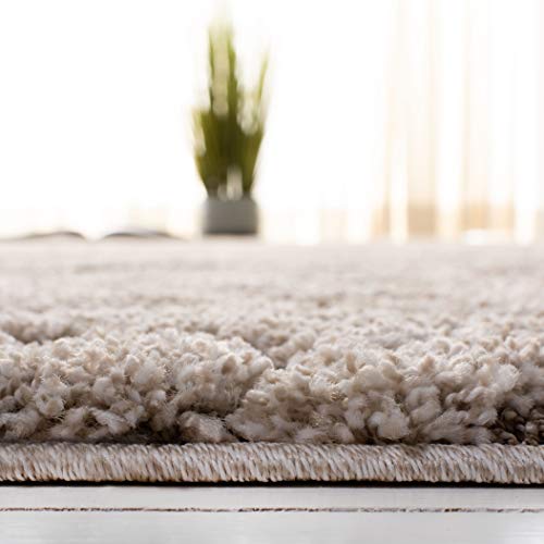 Tapete Redondo 200.66 cm Cream Beige Safavieh Shag miniatura 4