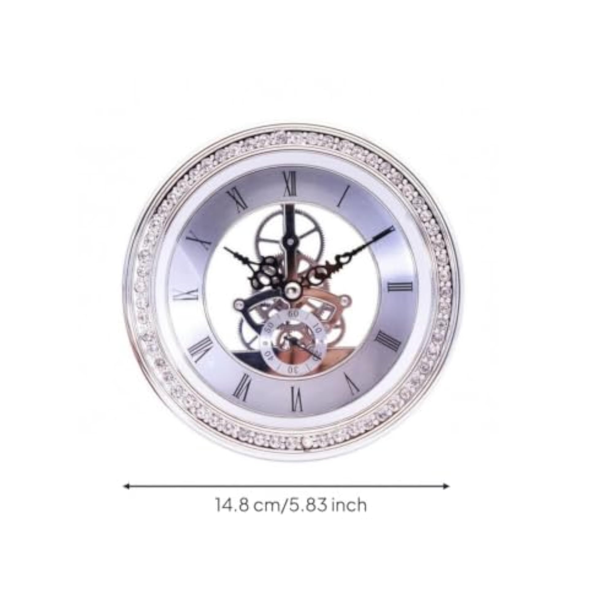 Exposed View Skeleton Clock Insert, Vintage-Inspired