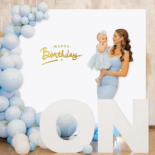 PATYDEST White Wedding Arch Cover 6.6FT X 6.6FT Square Arch Covers Stretchy Fitted Arch Cover Wall Backdrop Spandex Cover Balloon Backdrop Cover for Arch Stand Birthday Party Wedding Arbor Decor by PATYDEST - Used condition - Image 5