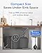 Waterdrop Reverse Osmosis System, Instant Hot Water Dispenser, 600 GPD, Reduce PFAS, Tankless, 2:1 Pure to Drain, Under Sink, TDS Reduction, Smart LED Faucet, Hot and Cold Water Dispenser Faucet