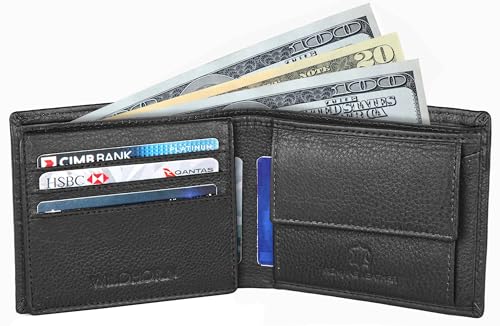 Image of WildHorn Rfid Protected Leather Wallet For Men, Black