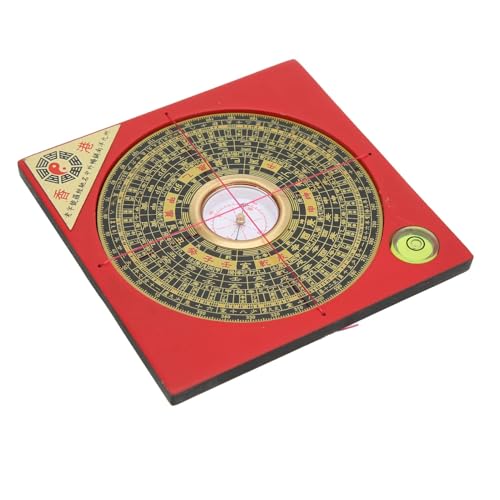 Brújula Feng Shui china Luo Pan de metal y plástico miniatura 1