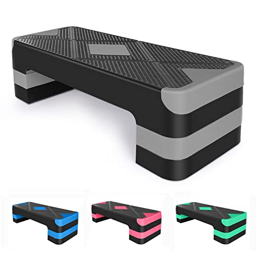 Plataforma aeróbica de step ajustable para cardio y tonificación
