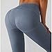 High Waist Yoga Pants, Fashionable Pure Color Workout Pants Breathable Hip Lift for Running Fitness (L) Denim Blue