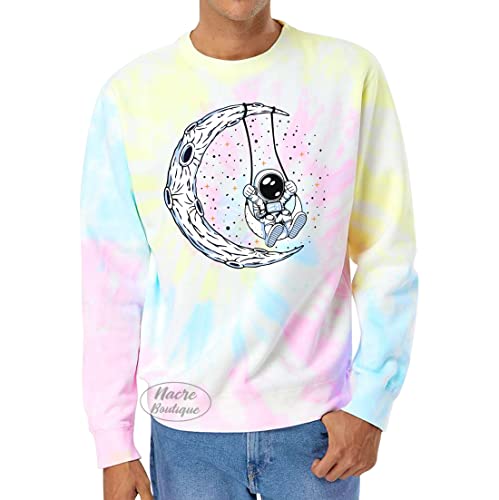 TEEAMORE Custom Tie Dye Sweatshirt Design Your Own Sweatshirt Add Your Image Photo Unisex Adult Tie Dye Sweatshirts2