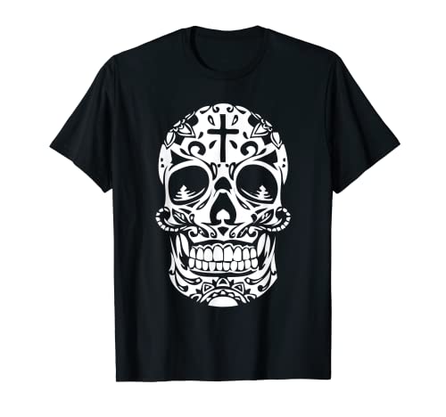 メキシカン シュガースカル フラッグ プライド カラベラ デー デッド ギフトシャツ Tシャツ メキシカン シュガースカル フラッグ プライド カラベラ デー デッド ギフトシャツ Tシャツ