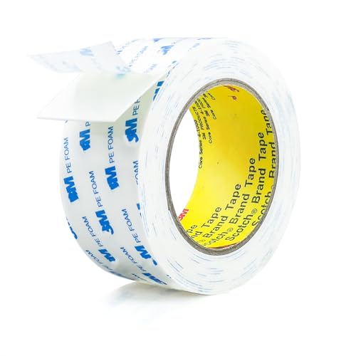 Hasaky Double Sided Tape 2in x 16.5ft, Mounting Tape Heavy Duty, Removeable PE Foam Tape Strips,