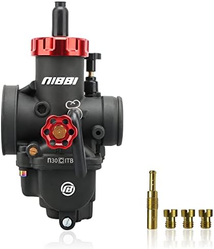 NIBBI Replacement High Performance PE30mm Carburetor with Carb Jets, Fit 180cc-300cc YAMAHA KAWASAKI SUZUKI Apollo SSR TTR KYMCO SYM TAOTAO ATV Dirt Bike Pit Bike GY6 Motorcycle Scooter Moped.
