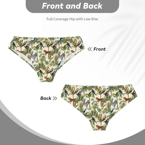 Jungle animals Mens Underwear Briefs - Soft Breathable Stretch Comfort Mens Bikini Underwear 5