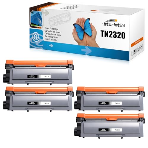 Toner TN2320 compatible Brother par 4 pour imprimante MFC-L2700DW et HL-L2340DW