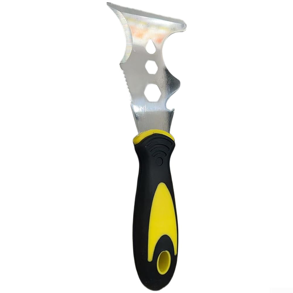 Espátula para acero Inoxidable 3 Pulgadas para herramienta Masilla Mango Antideslizante para Pared Suelo 21.5x7.5cm(13-in-1)