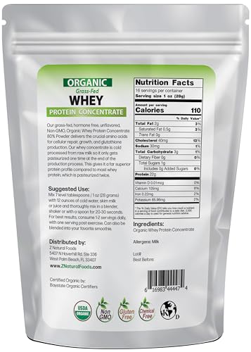 Z Natural Foods Organic Grass-Fed Whey Protein Powder thumb #1