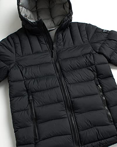 Dkny Boys' Lightweight Jacket - Quilted Bubble Puffer Windbreaker - Weather Resistant Coat For Boys (Sizes: 8-20), Size 10/12, Black #TOP2