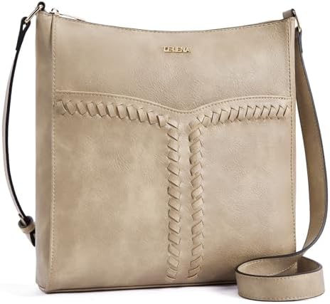 Telena Crossbody Purses for Women Trendy Vegan Leather Purses Bucket Hobo Bags Handbags with Adjustable Guitar Strap