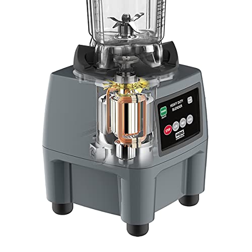 Close-up of the Waring Commercial CB15 food blender base keypad and controls