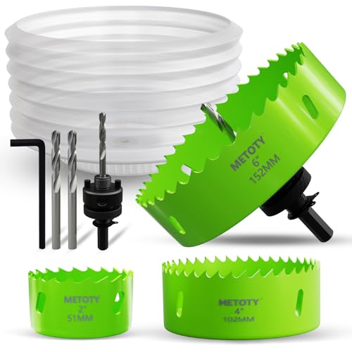 METOTY 8-in-1 Bi-Metal Hole Saw Set