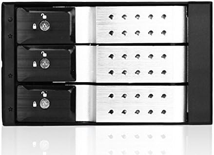 iStarUSA Group 2x5.25 to 3x3.5 SAS Cage (BPN-DE230SS-SILVER)