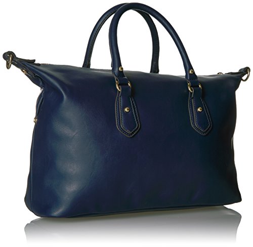 Tommy Hilfiger Jaden Satchel Crossbody Bag, Navy Polyvinyl Chloride