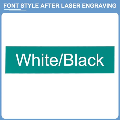 PATIKIL 8x2 Leer Namensschilder, 20Stück Benutzerdefinierte Gravierte Namensschild Rechteck Lasergravur Rohlinge für Personalisierte Namensschilder Bürotür Malbedarf, Dunkelgrün, Weiß