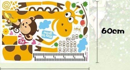 Beautymall Growth Chart, Monkey And Giraffe Height Growth Chart Large Wall Stickers #TOP1