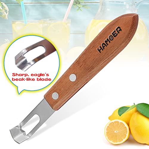image for HAMOER Channel Knife - Fruit and Vegetable Carving Tool for Decorating