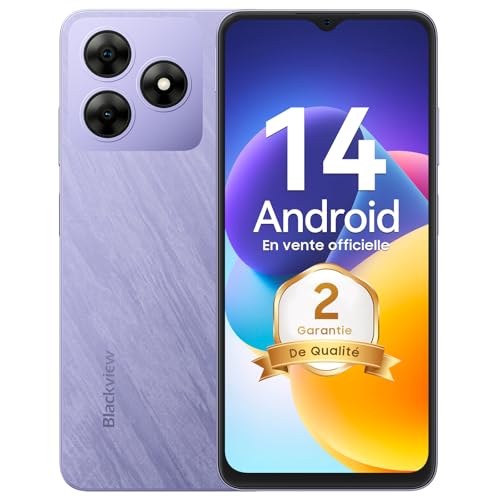 Blackview Wave 8C Smartphone Android 14, Octa-Core, 64Go, Écran 6,56"