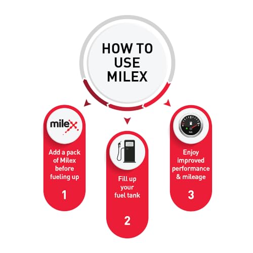 Image of Milex Diesel Fuel Additive Value Pack, 10% Extra Mileage, Improves Engine Power, Less Maintenance, Pack of 4, 130 ml Each