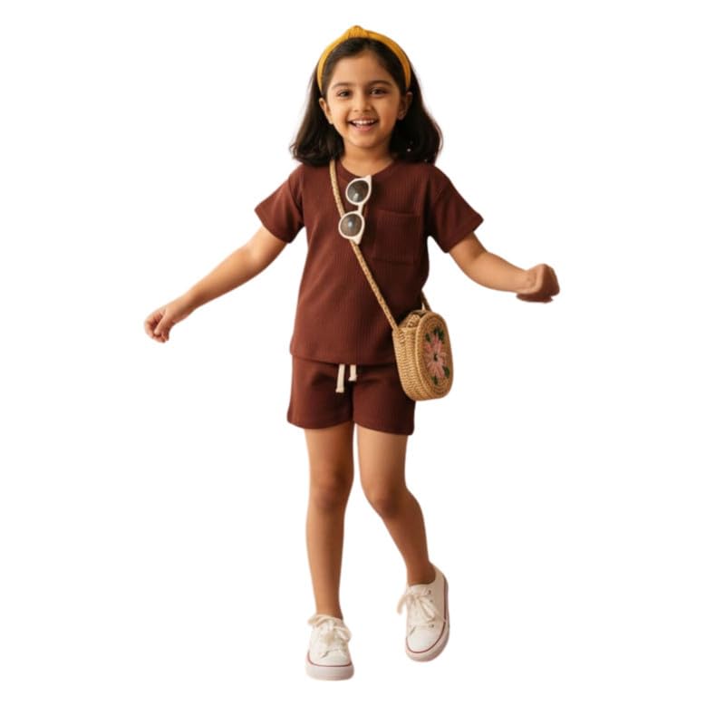 BENIZA X FASHION Kids Girls Cotton Co-Ord Set Short Sleeve Top & Shorts Outfit Soft, Stylish & Comfortable for Girls Casua... - Review, Price and Buying Guide