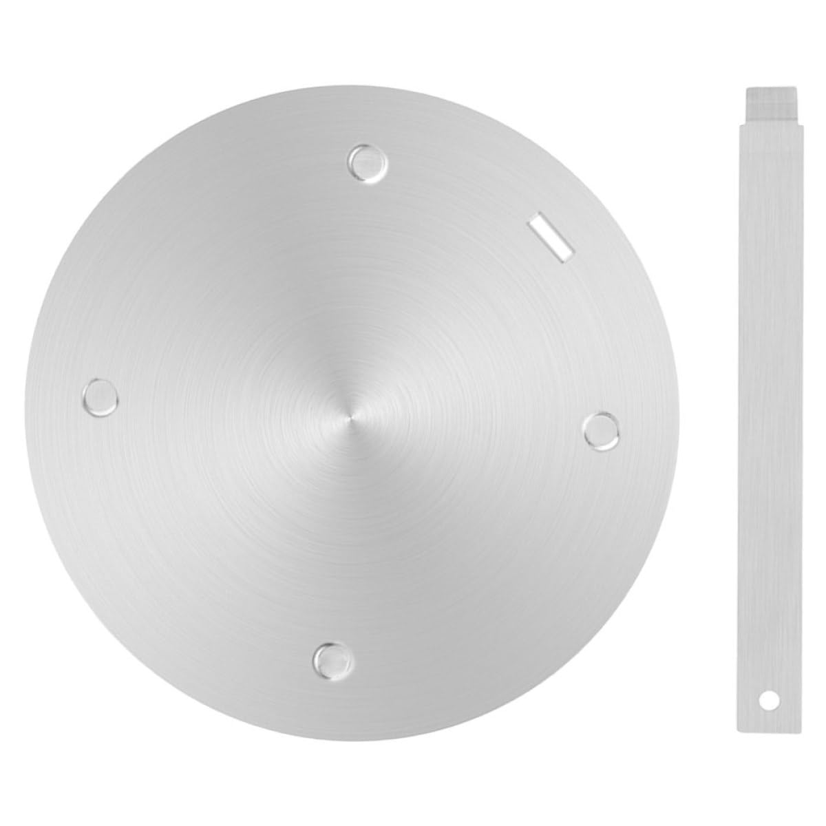 Placa Difusora de Calor para Cocina 3,4 Mm X 240 Mm, Adaptador de Estufa de Gas y Vitrocerámica, Acero Inoxidable, Disco Convertidor para Utensilios de Cocina, Accesorio
