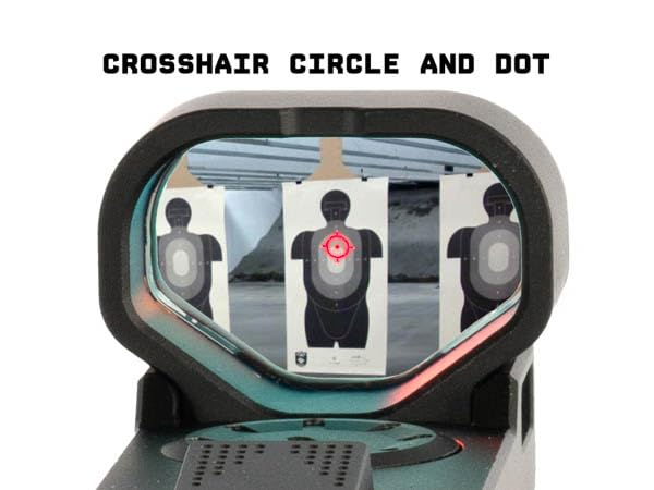 Monstrum Ares V2 Open Reflex Red Dot Sight for Rifles and Long Guns | with Shake Awake Illumination | Circle Cross Reticle