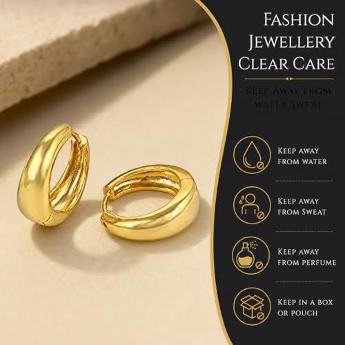 Image of VIEN Men Jewellery Kaju Bali Salman Khan Style Silver Hoop Earrings for Men and Boys Man Unisex Bali(Gold)