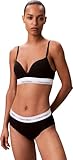 Calvin Klein Women’s Push Up Plunge Padded Bra, Black (Black), 34B