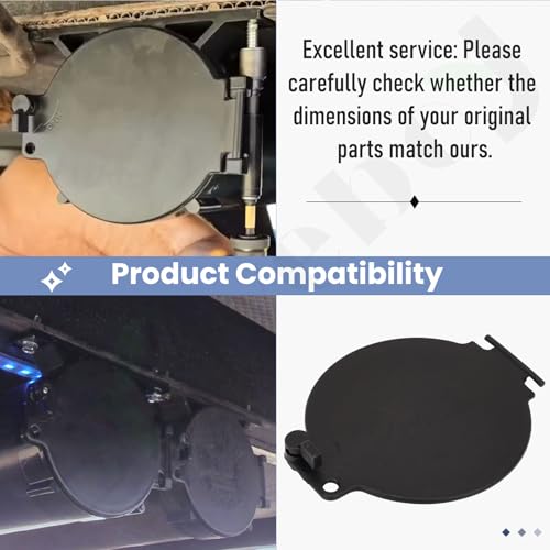 Image of Braveboy (2 Pack) Sewer Hose Carrier Replacement Hatch Compatible with D&W Super Tube & Slider Sewer Hose Camper