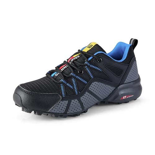 Zapatos de trekking para hombre, impermeables, zapatillas de montaña, zapatos de exterior, zapatos anchos, zapatos de trail running, zapatos de montaña, antideslizantes, zapatos de montaña anchos