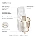 Stokke Sleepi Canopy V3, White - Create a Cozy, Calm Environment for Baby - Easy to Assemble - Lightweight Fabric - Compatible with Sleepi Mini & Bed