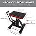 POLARBEAR Dirt Bike Stand Quick Jack Hydraulic Stand Motorcycle Low Profile Jack Portable Aluminum 1200Lbs Capacity for Pit Bike Cleaning and Repair(Red)