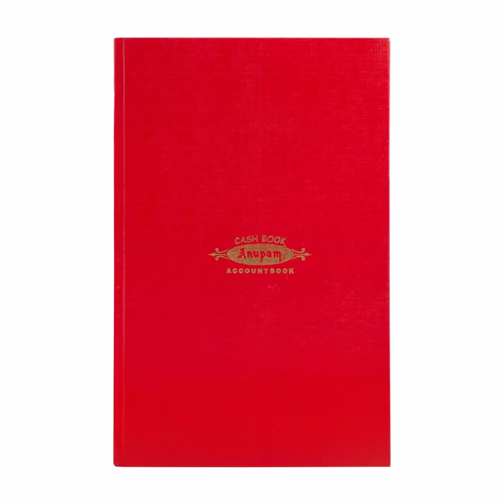 Anupam Ledger Khata | Papel de contabilidad verde | 100 g/m², 70 páginas | Tapa dura para una larga durabilidad | Almacén y fábrica (5QR)