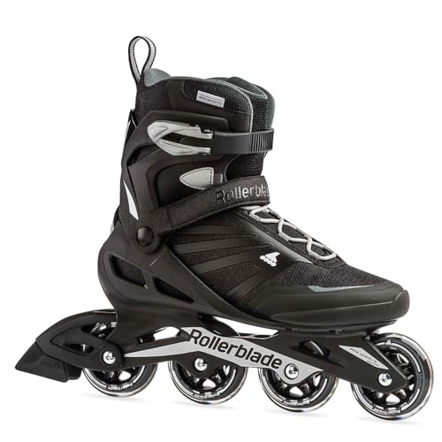 Rollerblade Zetrablade Patines, Unisex Adulto, Negro/Plata, 280