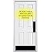 Deck the Door Decor | Door Push Plate - Magnetic Mount (for Steel Doors) - Multiple Sizes & Finishes (Satin Black, 3.5 x 15)