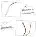 FRCOLOR 2sets Replacement Eyeglasses Temple Arms Comfortable Metal Glasses Legs for All-Day Wear Easy to Install Nonslip Design Rose Gold and Crystal Finish