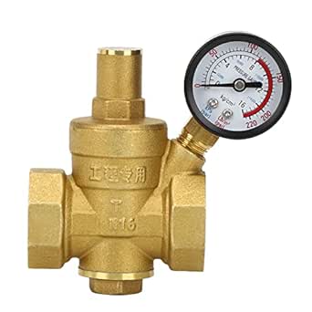 Water Pressure Regulator With Pressure Gauge, Water Filter, 1 Inch - View #2